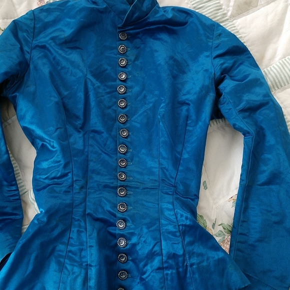 Antique Other - TRUE VICTORIAN ANTIQUE Child's SILK SATIN Bodice / Jacket
